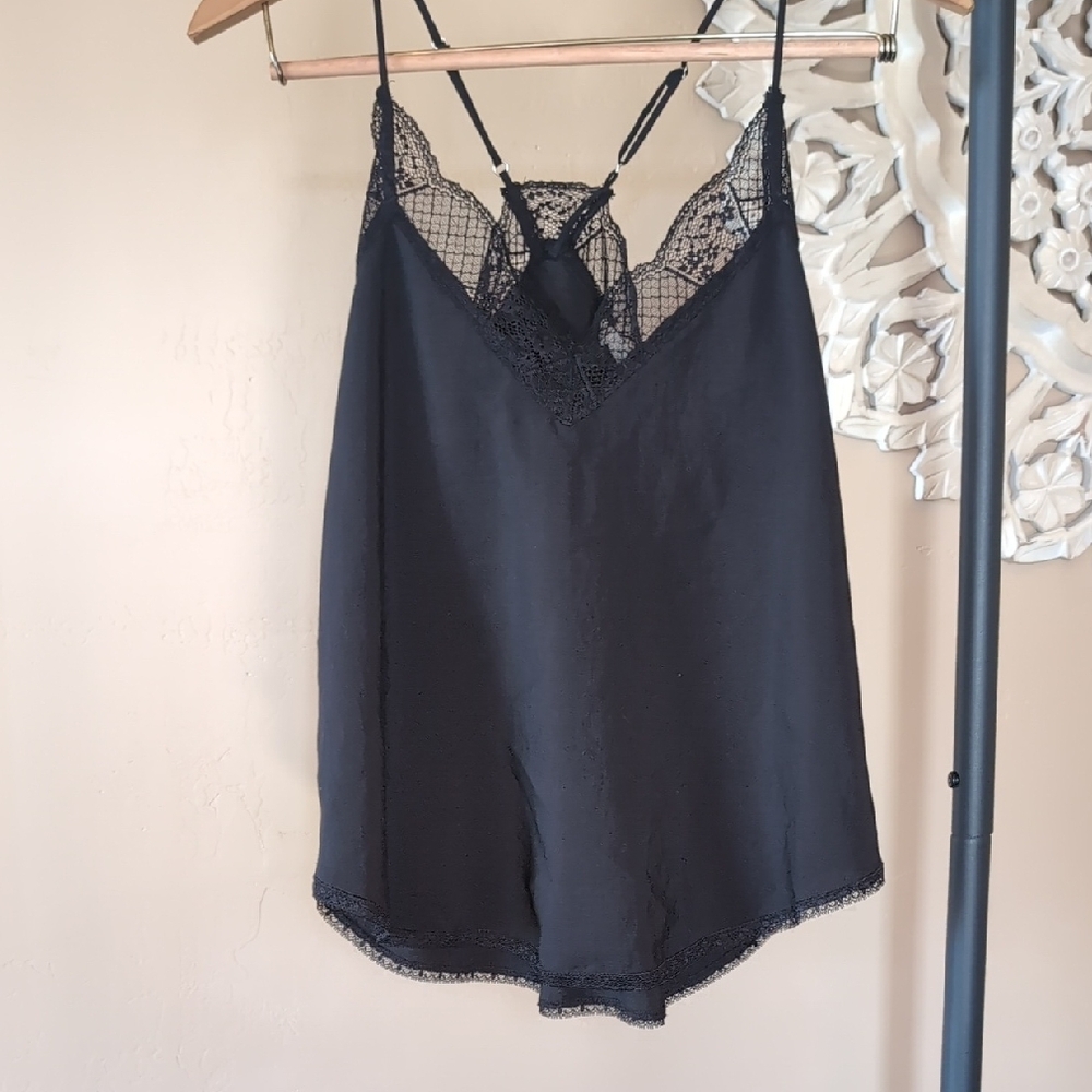 Lovestitch Black Lace Trim Cami S